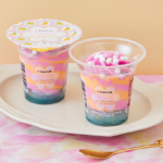 【2023年】ローソンMOICコラボ新作① 話題のカラフルで可愛い「ピーチ＆マンゴーアイスパフェ」売り切れる前に絶対チェック！